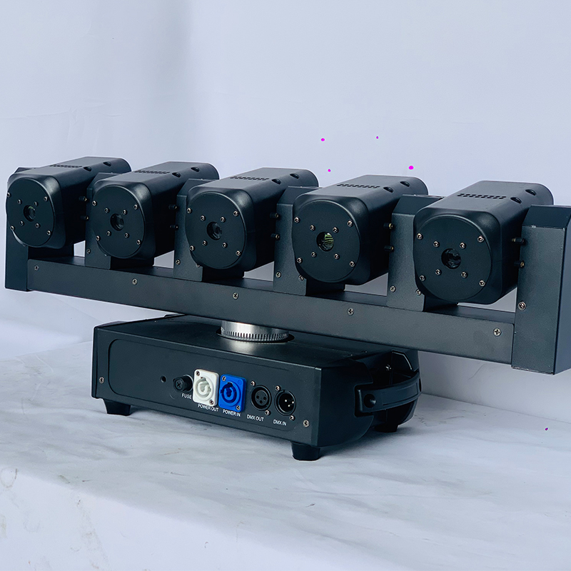 LED 5X500MW全彩RGB舞台灯 无限摇头激光灯 6*5W LED RGBW点控光束灯