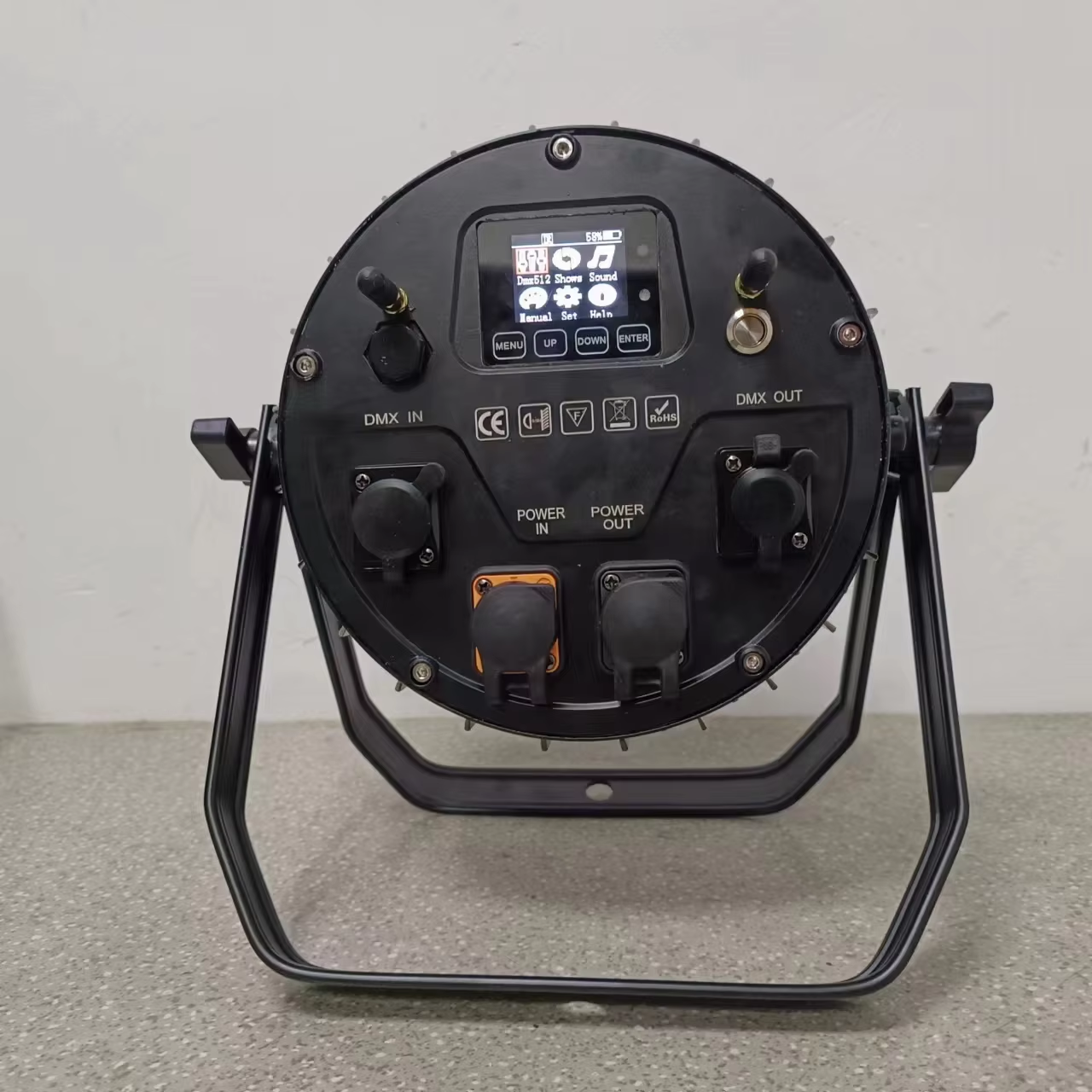 厂家直供 12 * 18W 6 合 1 RGBWA+UV 帕灯 LED 无线帕灯专业舞台灯