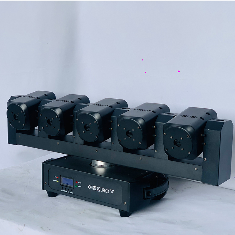 LED 5X500MW全彩RGB舞台灯 无限摇头激光灯 6*5W LED RGBW点控光束灯