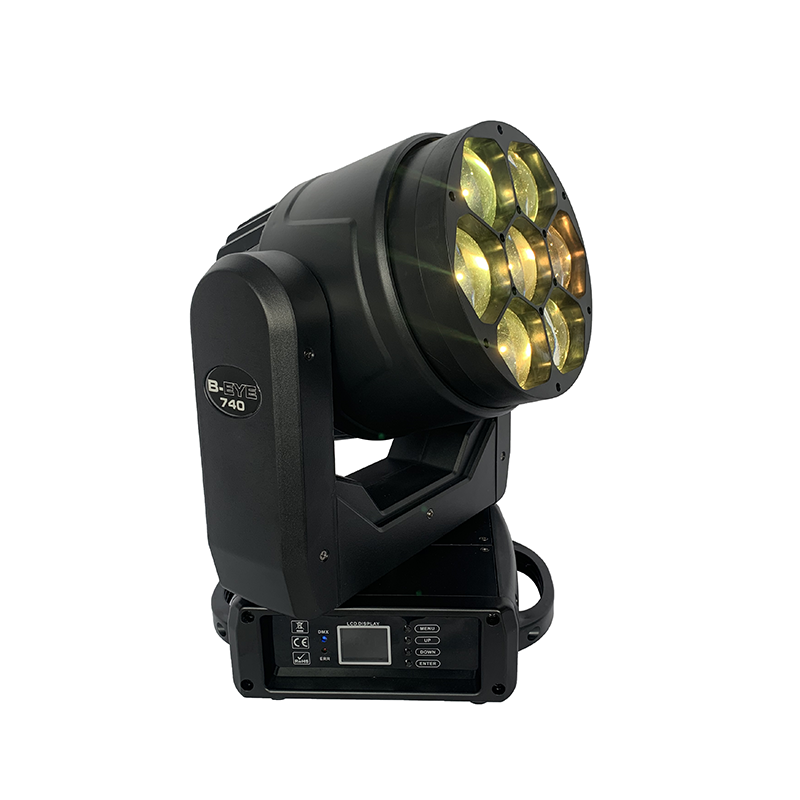 专业音响 7X40W LED 蜂眼变焦摇头灯点控制适用于夜总会迪斯科酒吧
