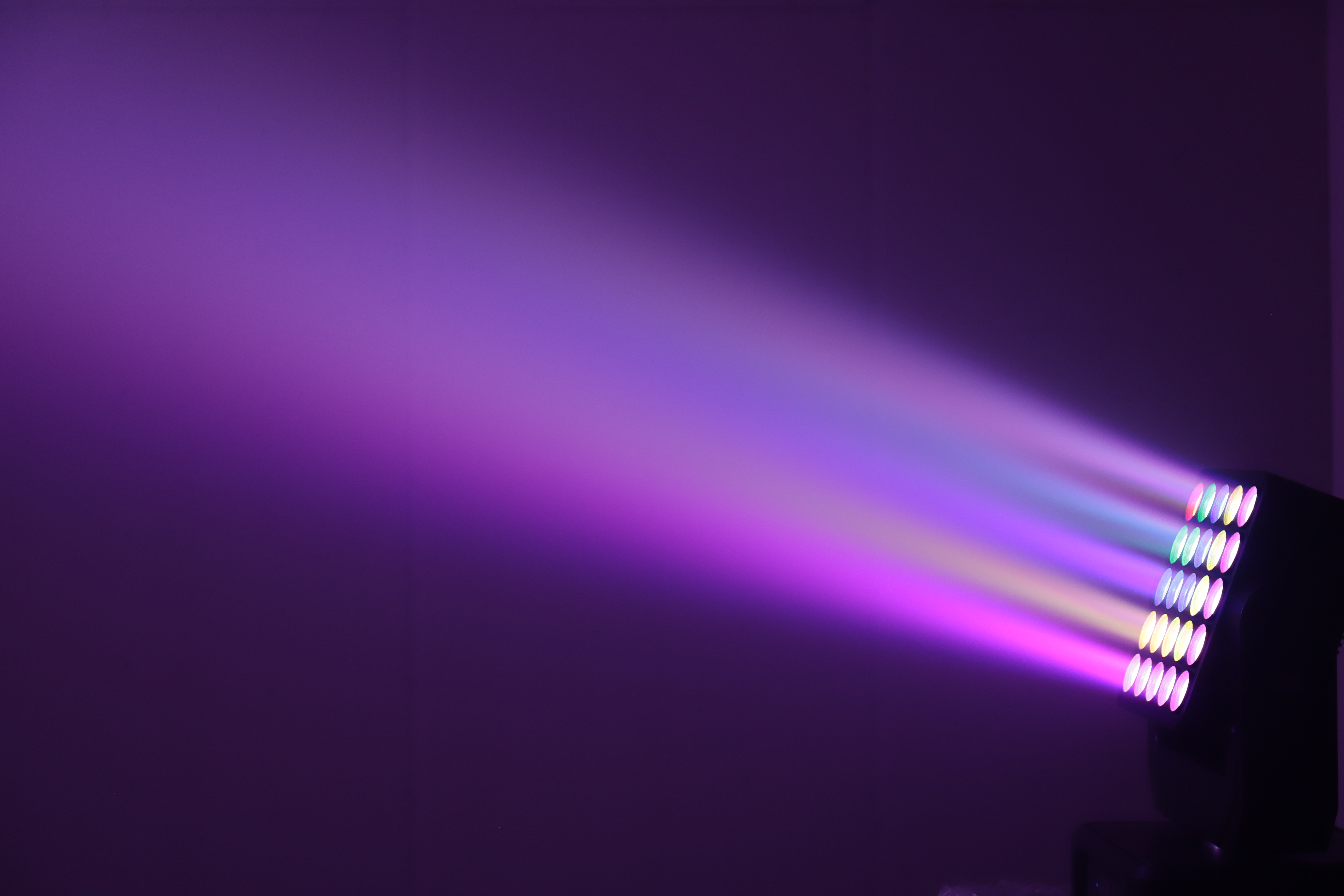 25x12w Led RGBW 光束灯舞台移动矩阵灯 Dmx 投影仪适用于 Dj 迪斯科派对活动