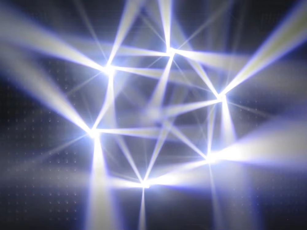 高亮度派对ktv夜店4颗25W RGBW超级摇头DJ舞台光束灯