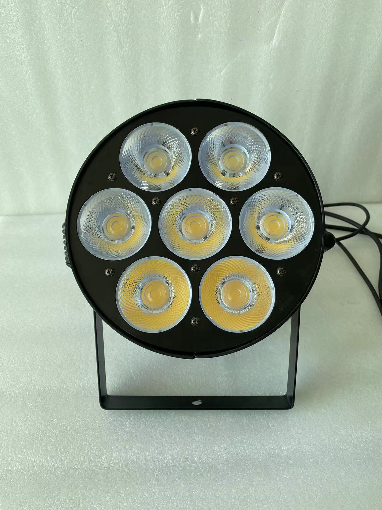 大功率 7*50W LED COB 双色暖白光泽帕灯舞台灯 led帕灯 400w
