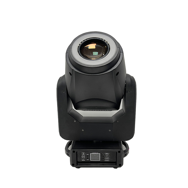 Okukakasa omutindo Ettaala y’omutwe etambula Beam Ettaala y’omutwe etambula 200W LED ettaala ssatu mu pattern emu