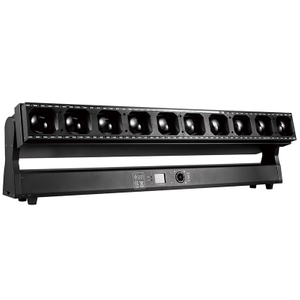 华夏直销长条10*60W LED矩阵灯4合1 RGBW频闪光束灯调焦摇头舞台灯