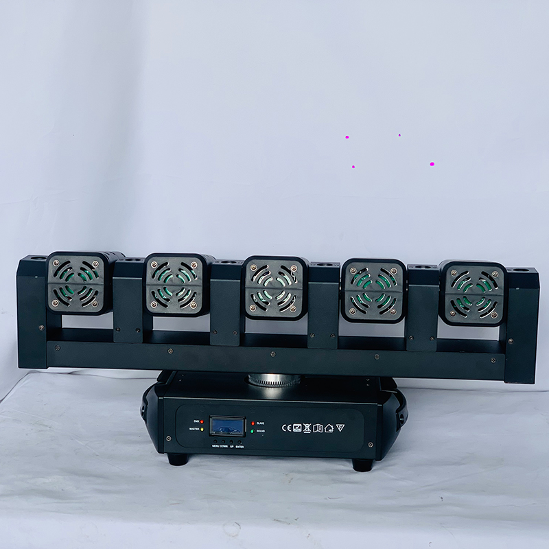 LED 5X500MW全彩RGB舞台灯 无限摇头激光灯 6*5W LED RGBW点控光束灯