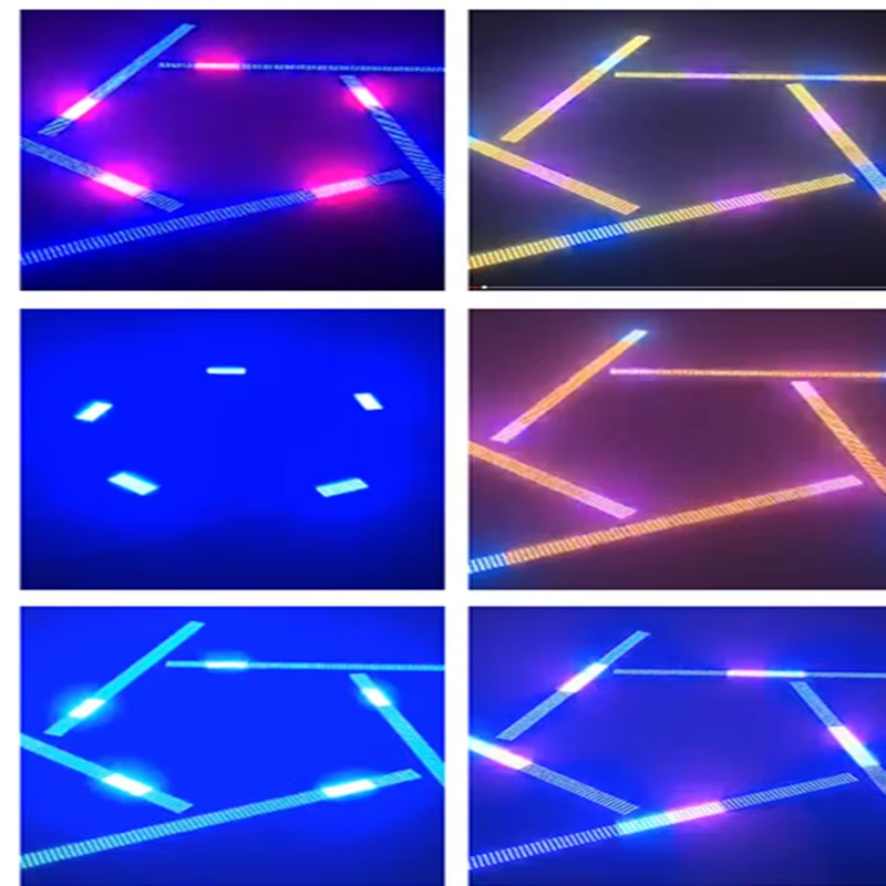LED RGB 8 段频闪灯 480 颗x0.2W RGB LED 频闪灯 LED 洗墙灯 DJ 照明