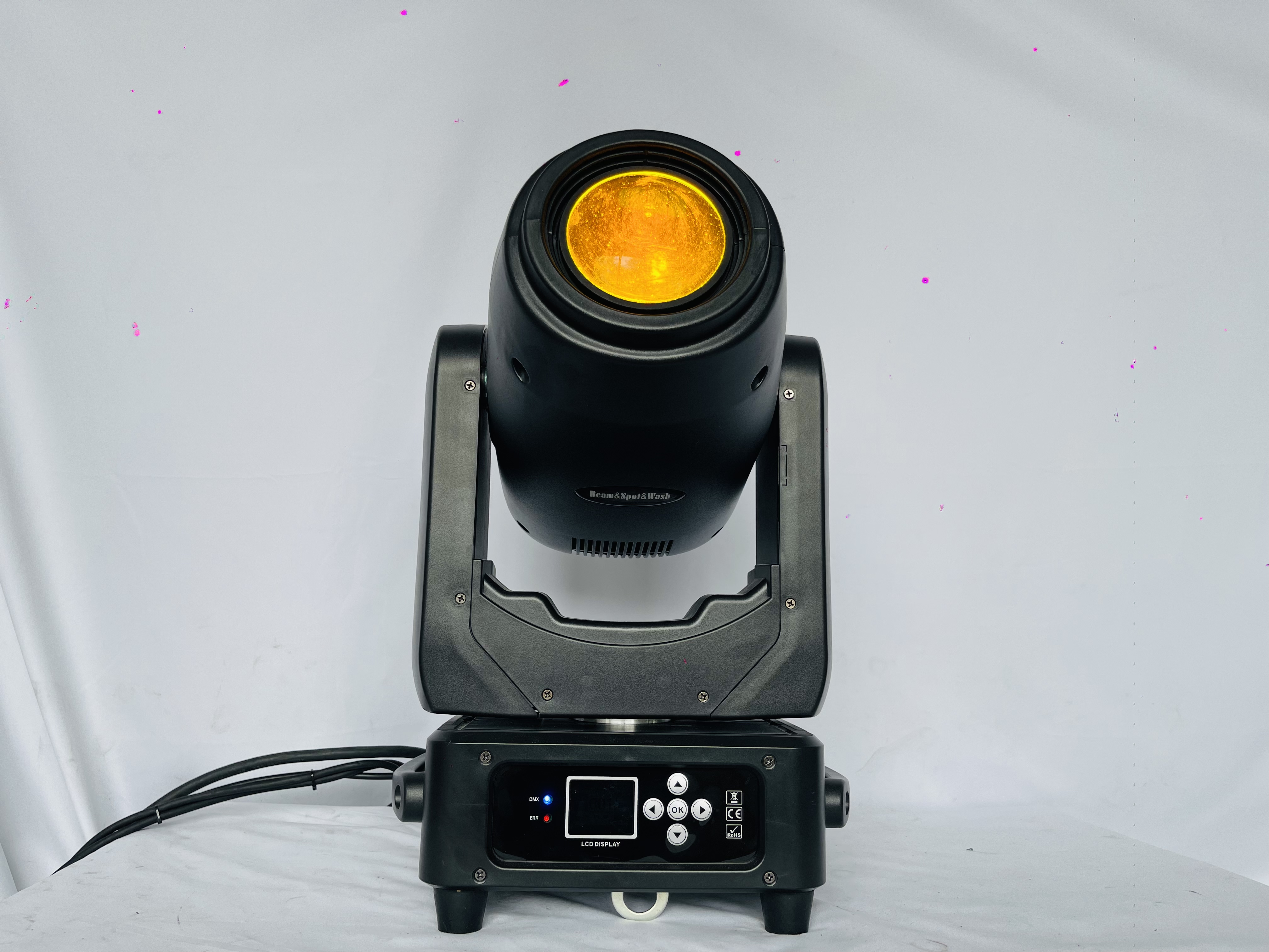 廉价 300W LED 三合一摇头图案灯 光束灯带彩色旋转图案舞台照明