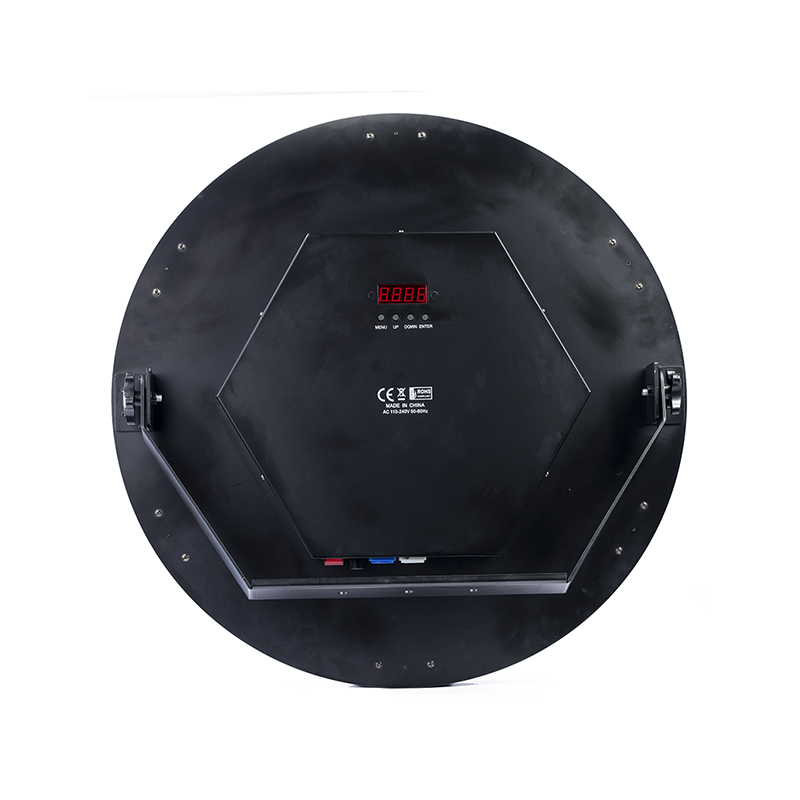 工厂批发迷你 7*60W LED 闪光灯迪斯科舞台灯音响暖白 +RGB 音频迪斯科舞台背景 