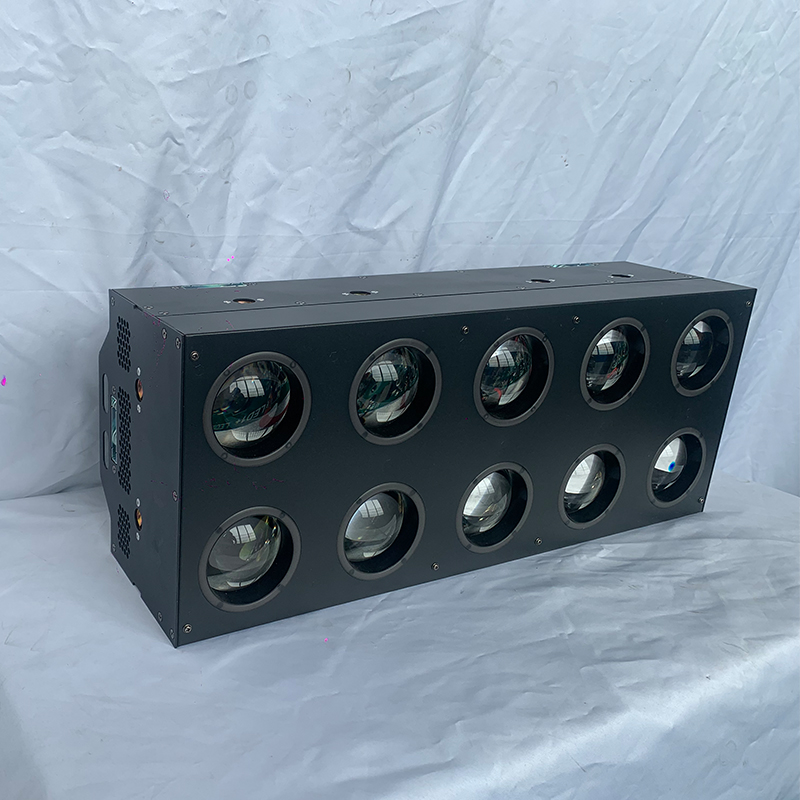 LED DJ灯10X80W矩阵带辅助灯LED点控光束舞台效果带LED灯带