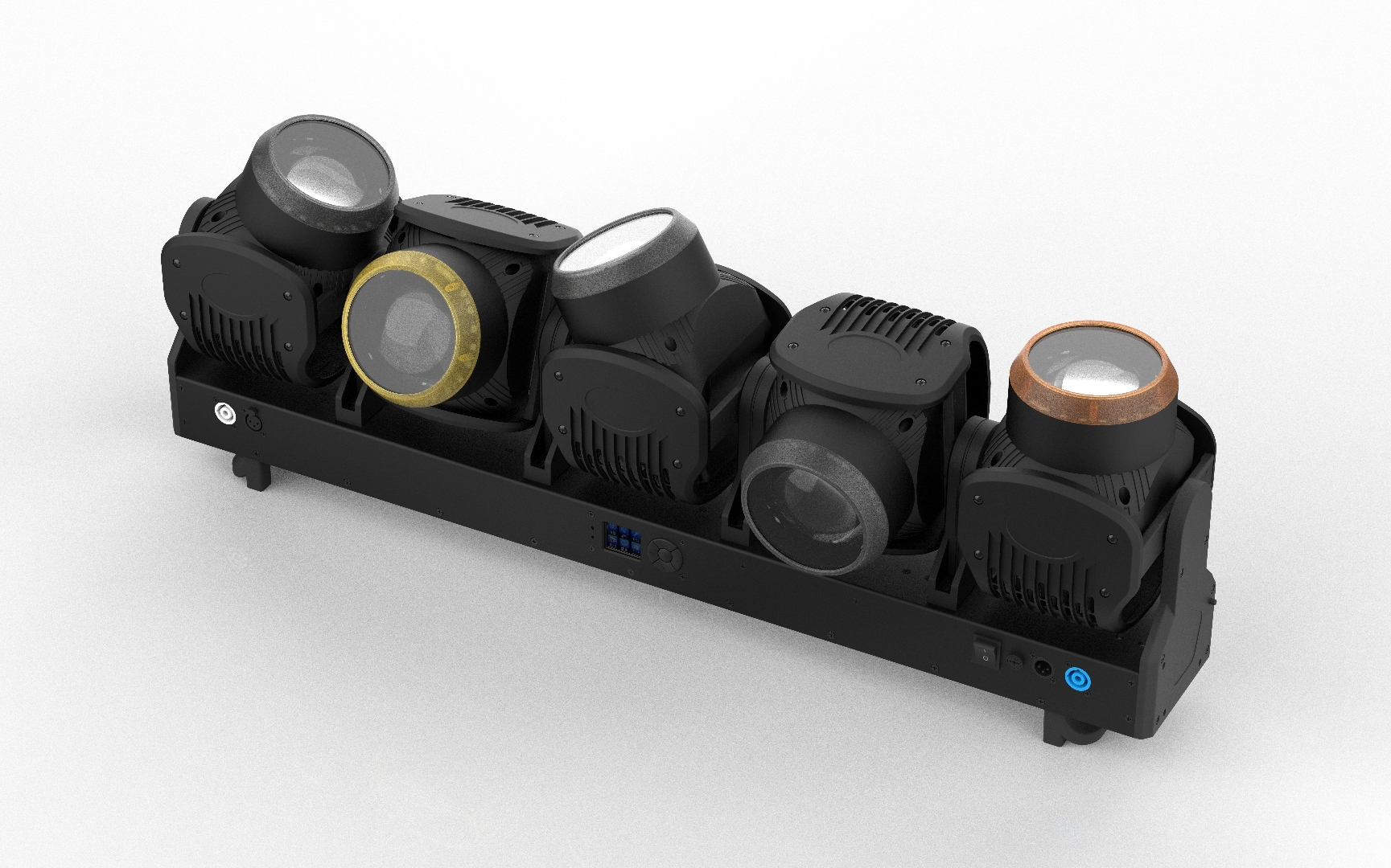 高亮度 5*120W LED RGBW 4 合 1 矩阵光束酒吧 Ktv 酒吧 Dmx 舞台灯光 