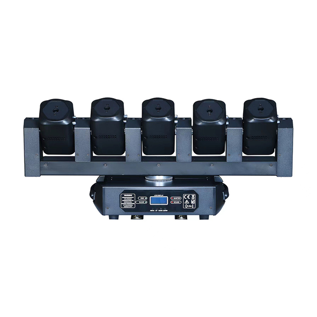 LED 5X500MW luce di scena RGB a colori infiniti Luce laser a testa mobile infinita 6 * 5W LED RGBW punti luce di fascio controllato